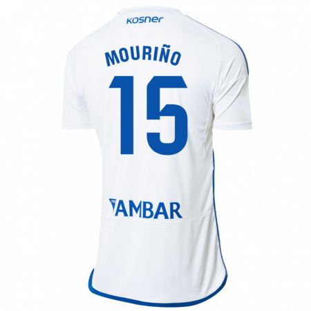 Kandiny Bambino Maglia Santiago Mouriño #15 Bianco Kit Gara Home 2023/24 Maglietta