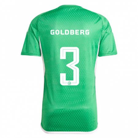 Kandiny Kinder Shon Goldberg #3 Weiß Blau Heimtrikot Trikot 2023/24 T-Shirt Österreich