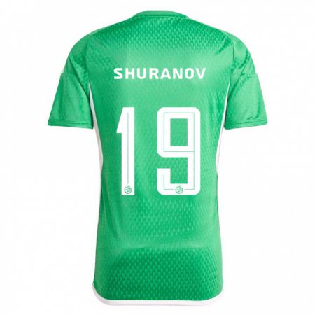 Kandiny Kinderen Erik Shuranov #19 Wit Blauw Thuisshirt Thuistenue 2023/24 T-Shirt België