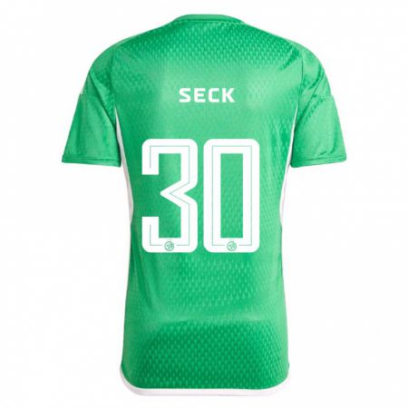 Kandiny Bambino Maglia Abdoulaye Seck #30 Bianco Blu Kit Gara Home 2023/24 Maglietta