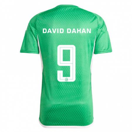 Kandiny Kinderen Omer David Dahan #9 Wit Blauw Thuisshirt Thuistenue 2023/24 T-Shirt België