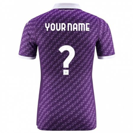 Kandiny Bambino Maglia Il Tuo Nome #0 Viola Kit Gara Home 2023/24 Maglietta