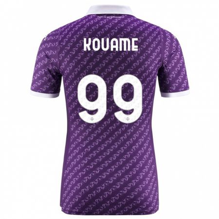 Kandiny Bambino Maglia Christian Kouamé #99 Viola Kit Gara Home 2023/24 Maglietta