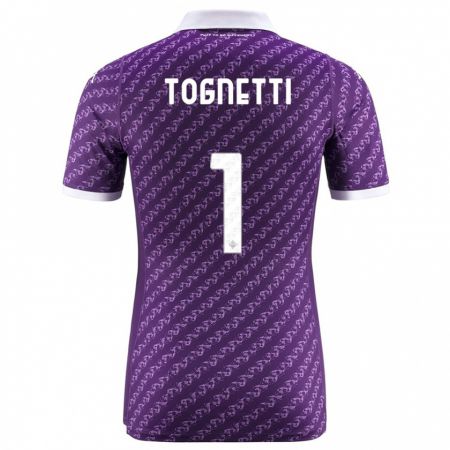 Kandiny Kinder Laerte Tognetti #1 Violett Heimtrikot Trikot 2023/24 T-Shirt Österreich