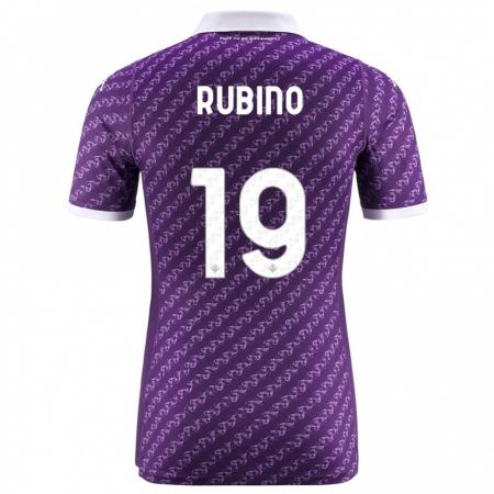 Kandiny Bambino Maglia Tommaso Rubino #19 Viola Kit Gara Home 2023/24 Maglietta