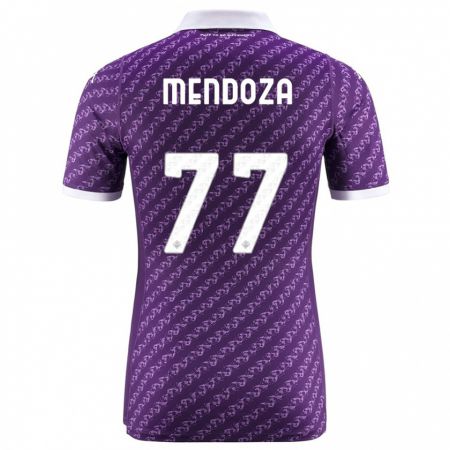 Kandiny Bambino Maglia William Mendoza #77 Viola Kit Gara Home 2023/24 Maglietta