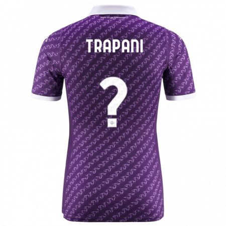 Kandiny Bambino Maglia Niccolò Trapani #0 Viola Kit Gara Home 2023/24 Maglietta