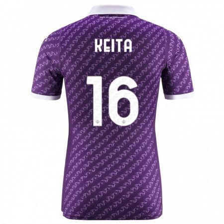 Kandiny Bambino Maglia Bala Keita #16 Viola Kit Gara Home 2023/24 Maglietta