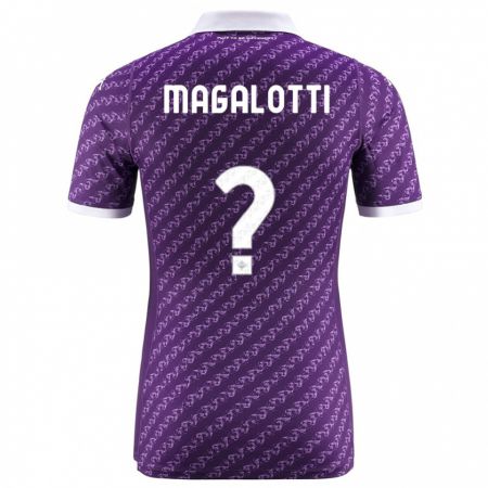 Kandiny Bambino Maglia Mattia Magalotti #0 Viola Kit Gara Home 2023/24 Maglietta