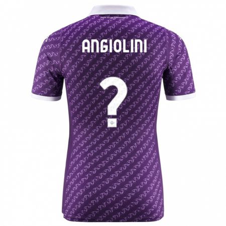 Kandiny Kinderen Gianmarco Angiolini #0 Viooltje Thuisshirt Thuistenue 2023/24 T-Shirt België