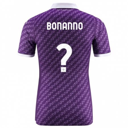 Kandiny Bambino Maglia Piergiorgio Bonanno #0 Viola Kit Gara Home 2023/24 Maglietta