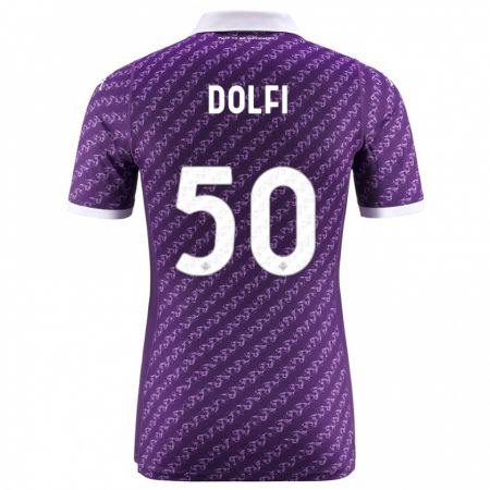 Kandiny Bambino Maglia Brando Dolfi #50 Viola Kit Gara Home 2023/24 Maglietta