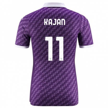 Kandiny Bambino Maglia Zsanett Kaján #11 Viola Kit Gara Home 2023/24 Maglietta