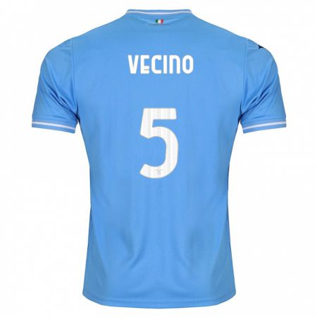 Kandiny Kinder Matías Vecino #5 Blau Heimtrikot Trikot 2023/24 T-Shirt Österreich