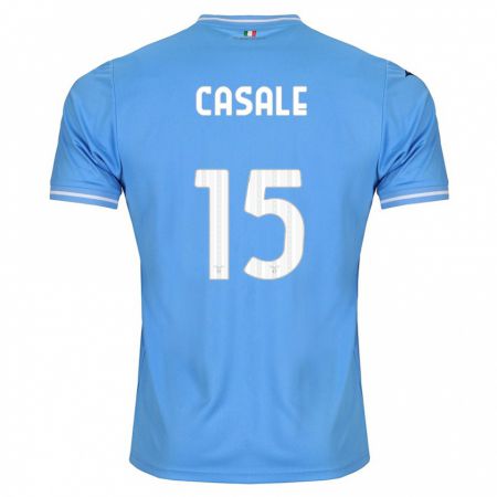 Kandiny Kinderen Nicolò Casale #15 Blauw Thuisshirt Thuistenue 2023/24 T-Shirt België