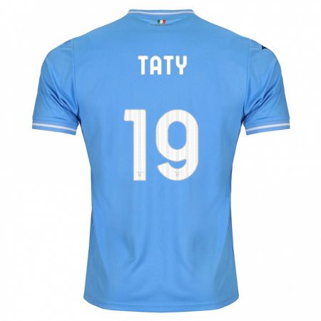 Kandiny Kinderen Taty Castellanos #19 Blauw Thuisshirt Thuistenue 2023/24 T-Shirt België