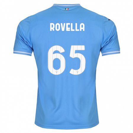 Kandiny Bambino Maglia Nicolò Rovella #65 Blu Kit Gara Home 2023/24 Maglietta