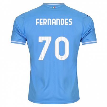 Kandiny Kinder Saná Fernandes #70 Blau Heimtrikot Trikot 2023/24 T-Shirt Österreich