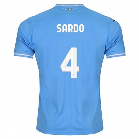 Kandiny Kinderen Jacopo Sardo #4 Blauw Thuisshirt Thuistenue 2023/24 T-Shirt België