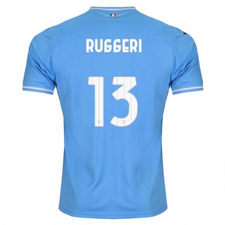 Kandiny Kinderen Fabio Ruggeri #13 Blauw Thuisshirt Thuistenue 2023/24 T-Shirt België