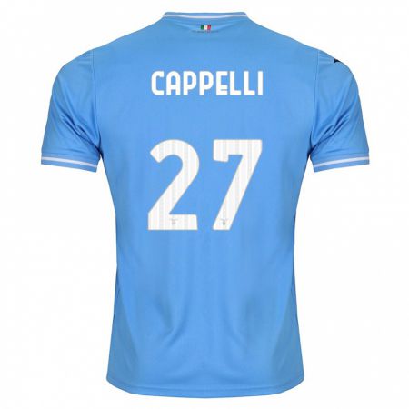 Kandiny Bambino Maglia Tommaso Cappelli #27 Blu Kit Gara Home 2023/24 Maglietta