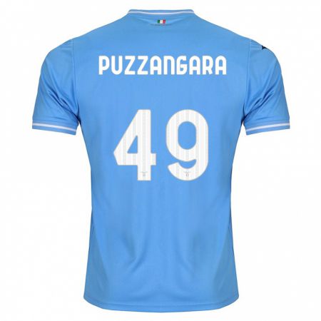 Kandiny Kinderen Angelo Antonio Puzzangara #49 Blauw Thuisshirt Thuistenue 2023/24 T-Shirt België