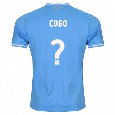 Kandiny Kinderen Giovanni Cogo #0 Blauw Thuisshirt Thuistenue 2023/24 T-Shirt België