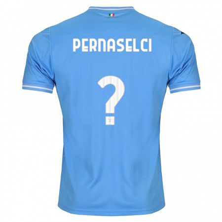 Kandiny Kinder Leonardo Pernaselci #0 Blau Heimtrikot Trikot 2023/24 T-Shirt Österreich