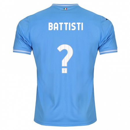 Kandiny Bambino Maglia Valerio Battisti #0 Blu Kit Gara Home 2023/24 Maglietta