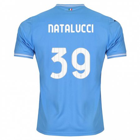 Kandiny Kinderen Serena Natalucci #39 Blauw Thuisshirt Thuistenue 2023/24 T-Shirt België