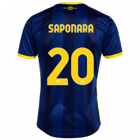 Kandiny Kinderen Riccardo Saponara #20 Marine Thuisshirt Thuistenue 2023/24 T-Shirt België