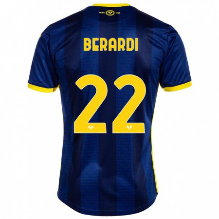 Kandiny Kinderen Alessandro Berardi #22 Marine Thuisshirt Thuistenue 2023/24 T-Shirt België