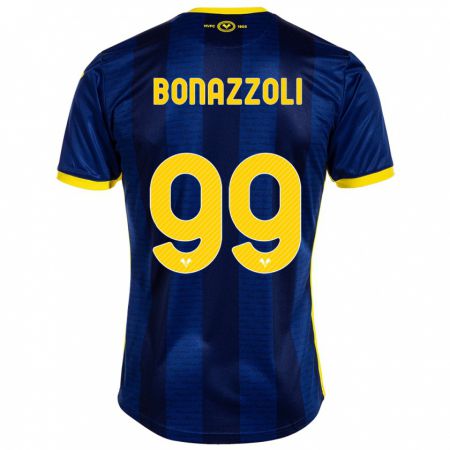 Kandiny Kinderen Federico Bonazzoli #99 Marine Thuisshirt Thuistenue 2023/24 T-Shirt België