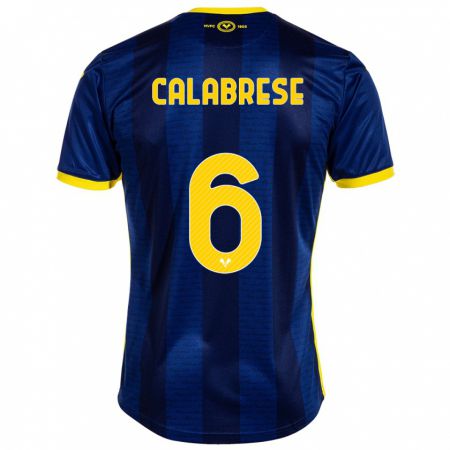 Kandiny Kinder Nicolò Calabrese #6 Marine Heimtrikot Trikot 2023/24 T-Shirt Österreich