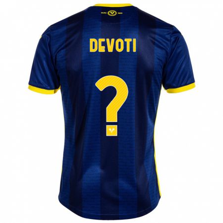 Kandiny Bambino Maglia Andrea Devoti #0 Marina Militare Kit Gara Home 2023/24 Maglietta