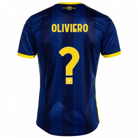 Kandiny Bambino Maglia Davide Oliviero #0 Marina Militare Kit Gara Home 2023/24 Maglietta