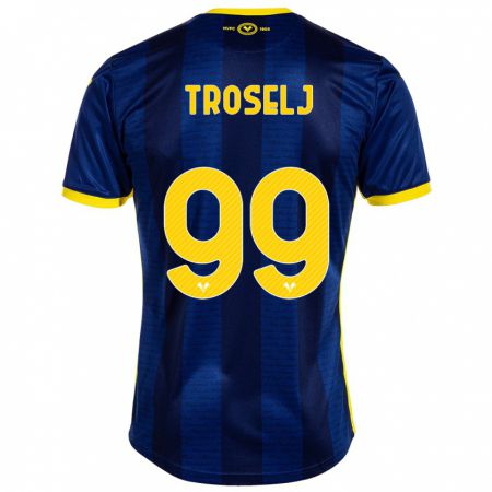 Kandiny Bambino Maglia Ethan Troselj #99 Marina Militare Kit Gara Home 2023/24 Maglietta