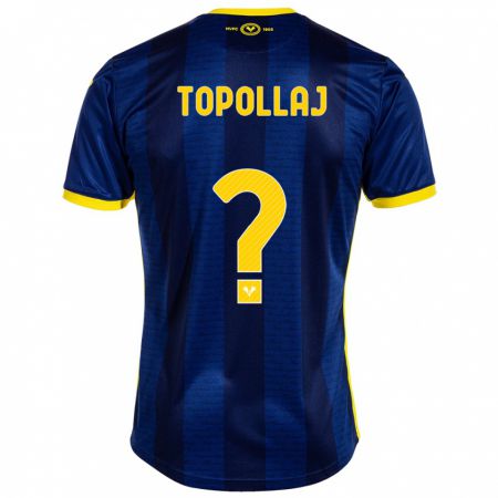 Kandiny Bambino Maglia Mark Topollaj #0 Marina Militare Kit Gara Home 2023/24 Maglietta