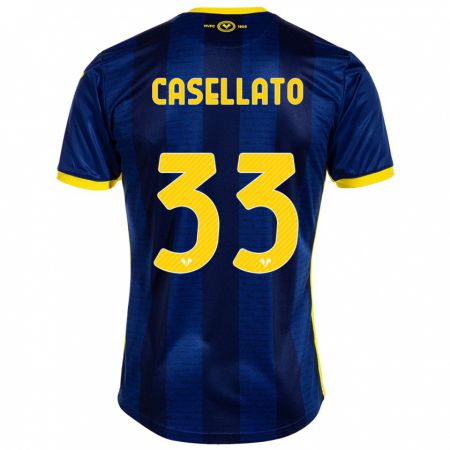 Kandiny Kinder Elisa Casellato #33 Marine Heimtrikot Trikot 2023/24 T-Shirt Österreich