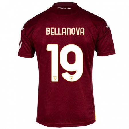 Kandiny Kinderen Raoul Bellanova #19 Donkerrood Thuisshirt Thuistenue 2023/24 T-Shirt België