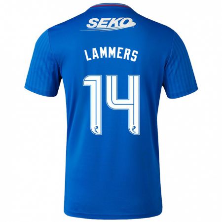 Kandiny Niño Camiseta Sam Lammers #14 Azul 1ª Equipación 2023/24 La Camisa