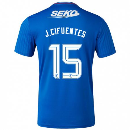 Kandiny Bambino Maglia José Cifuentes #15 Blu Kit Gara Home 2023/24 Maglietta