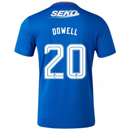 Kandiny Dzieci Kieran Dowell #20 Niebieski Domowa Koszulka 2023/24 Koszulki Klubowe