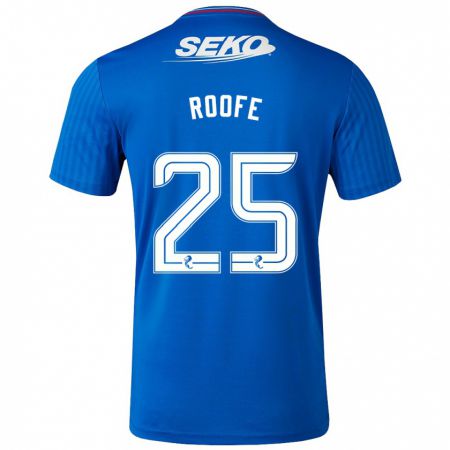 Kandiny Kinderen Kemar Roofe #25 Blauw Thuisshirt Thuistenue 2023/24 T-Shirt België