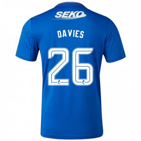 Kandiny Bambino Maglia Ben Davies #26 Blu Kit Gara Home 2023/24 Maglietta