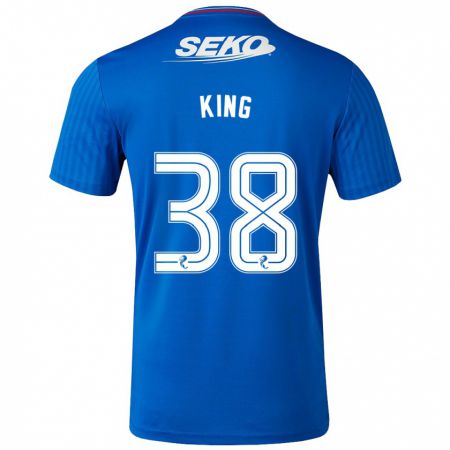 Kandiny Kinder Leon King #38 Blau Heimtrikot Trikot 2023/24 T-Shirt Österreich