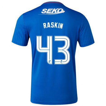 Kandiny Niño Camiseta Nicolas Raskin #43 Azul 1ª Equipación 2023/24 La Camisa México