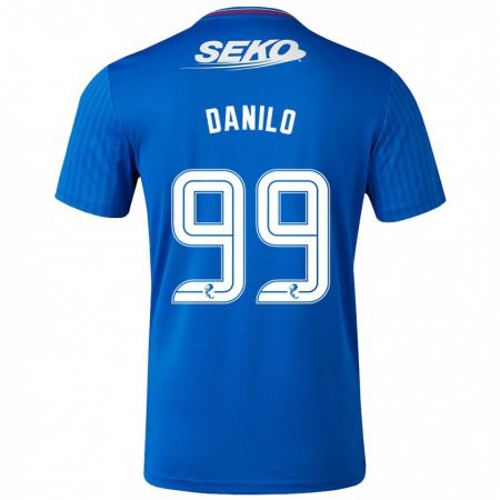 Kandiny Bambino Maglia Danilo #99 Blu Kit Gara Home 2023/24 Maglietta