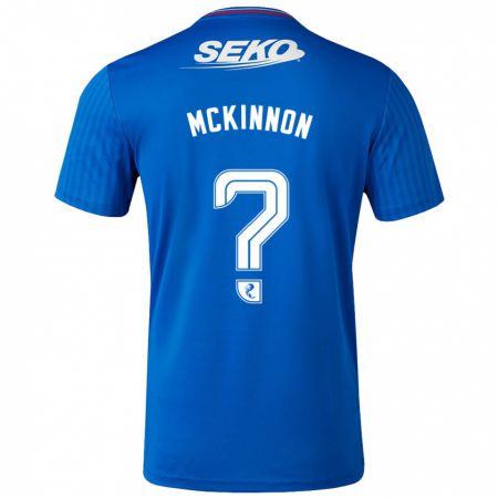 Kandiny Kinderen Cole Mckinnon #0 Blauw Thuisshirt Thuistenue 2023/24 T-Shirt België