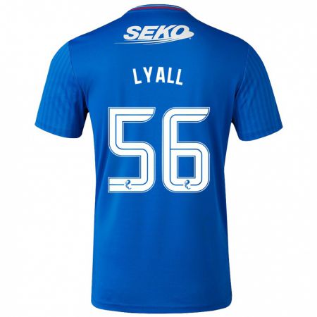 Kandiny Kinder Arron Lyall #56 Blau Heimtrikot Trikot 2023/24 T-Shirt Österreich